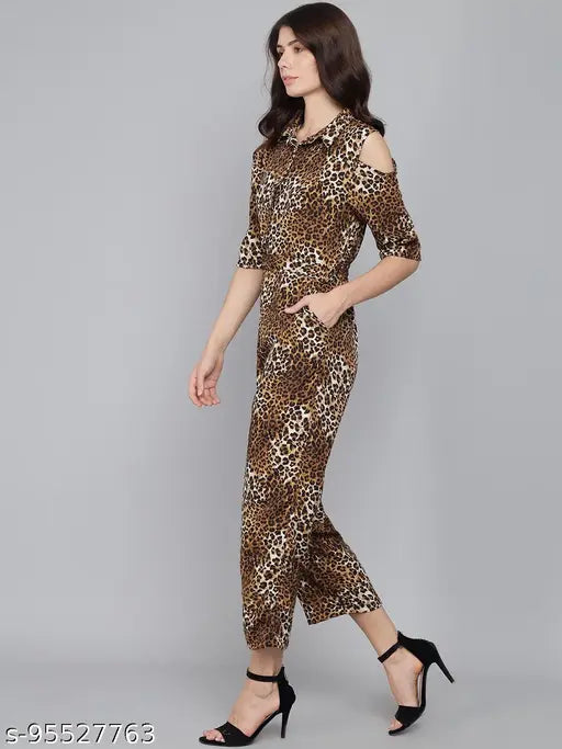 Dazzler Fashion women's poly crepe jumpsuit, size L (38/52/38/50), made in India