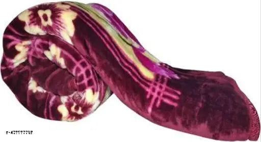 Microfiber abstract print blanket, soft and warm for heavy winter, color/design may vary from photo
