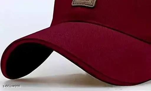 Modern men's caps set, adjustable cotton caps by Ediko - solid color, suitable for parties, weddings, casual or formal occasions, great for sports. Made in India (2pcs)