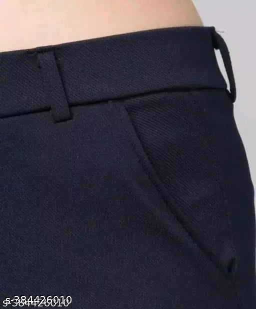 Navy blue stretch pants, size medium