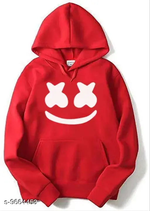 Unisex marchamalo printed cotton hoodie, long-sleeved Divra Clothing regular fit on model