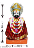Multicolor Shri Khatu Shyam Ji marble idol for home decoration, L 85 x H 155 CM