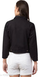 Trendy self-designed solid women's cotton jacket, long sleeves, Indian-made, size options available
