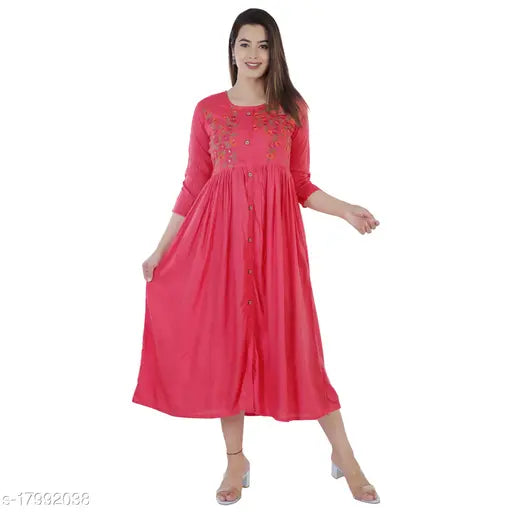 Rayon embroidered combo, three-quarter sleeve blouse - DMP202 from India