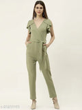 Comfy glamorous women's Lycra jumpsuit in size L/XL, Indian fashion attire
