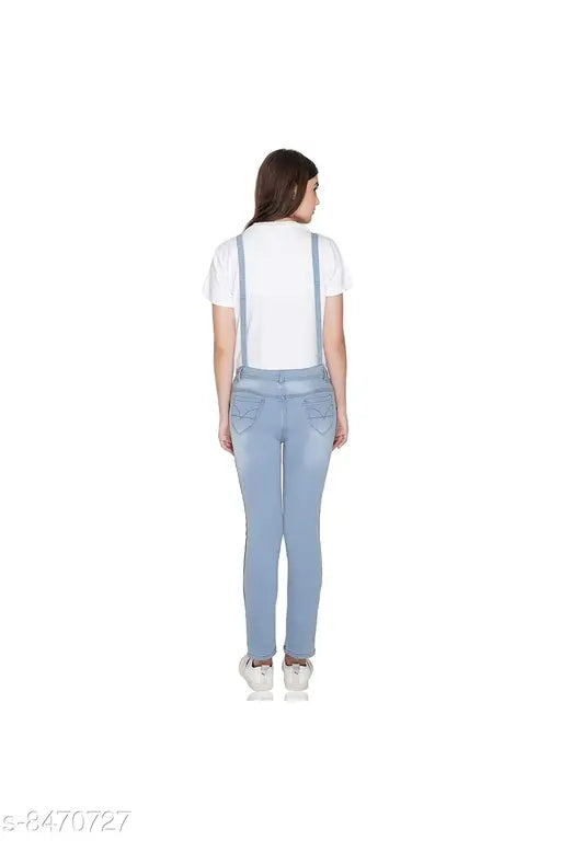 Classic retro denim dungaree jumpsuit, sleeveless, dyed/washed, size N, vintage style