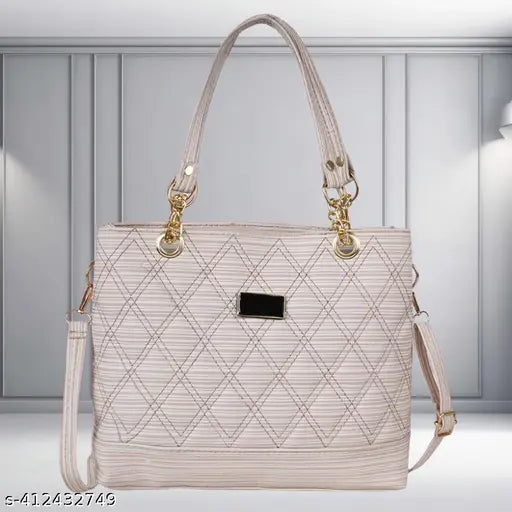 PU leather womens shoulder sling bag with a large main compartment and a smaller front pocket