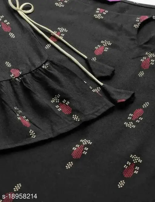 Rayon Kashvi Kurta set with palazzo bottoms, three-quarter sleeves, printed net design. Indian ethnic wear for women