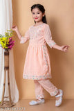 baby Naira Setss cotton blend salwar girls dress, floor length, three-quarter sleeves, Indian ethnic wear for girls aged 2-10