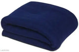 Comfytouch solid polyester single blankets - pack of 2, free size (90x60in), made in India