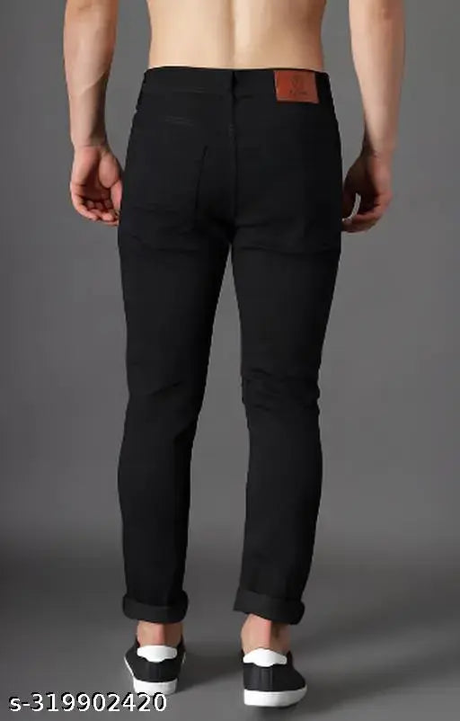 Denim Teresa Black knee-cut jeans, ripped net pattern, men's size 30