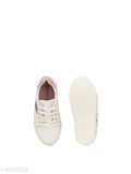 Tusky Boys casual white sneakers with genuine leather, antiskid sole for kids