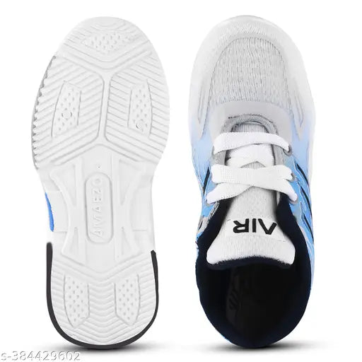Hilton 4 Ocean mesh and PVC lace-up sneakers for boys, comfortable with foam insoles, padded heels, and distinctive styling. Ideal for ages 4-12 years old