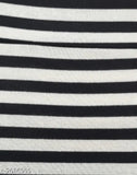 Blue striped print A-line cotton blend skirt for women, ideal for casual to party wear, Indian origin