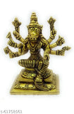 Brass Varahi idol (650gm), intricate representation of Hindu deity Varahi, detailed figure stands 12cm tall