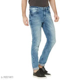 Designer unique men's dyed/washed denim jeans, size options: 28, 30, 32, 34, 36, 38 (India origin)