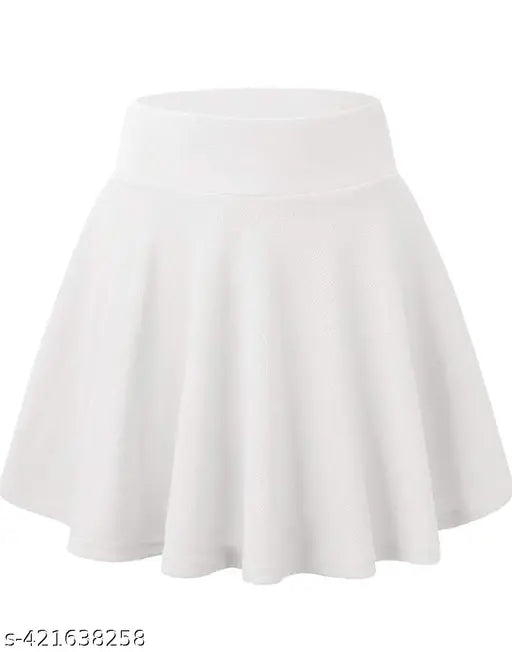 Cotton blend mini skirt in solid net, women's size 26, 28, 30, 32, or 34, Indian origin