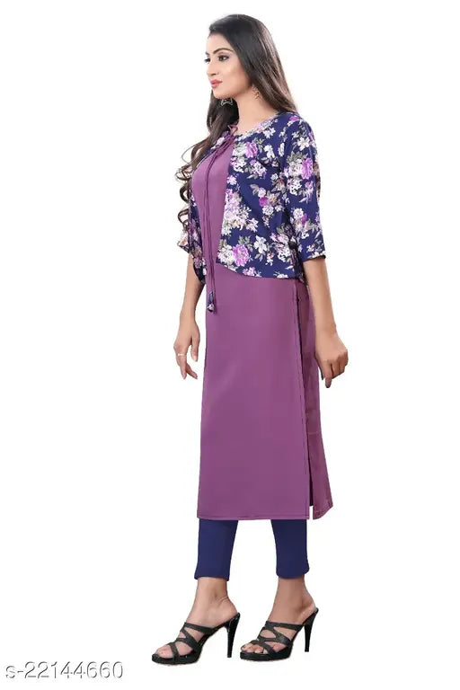 Trendy printed polyester kurtis, three-quarter sleeves, Indian ethnic wear for women, S to XXL sizes available