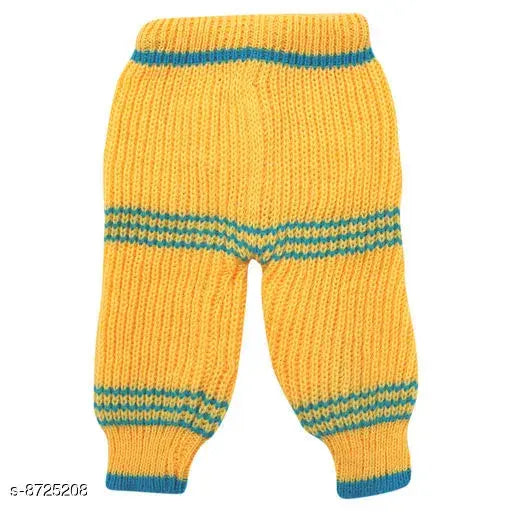 Wool striped long-sleeve baby sweater set in funky designs, 0-12 months, handcrafted from India