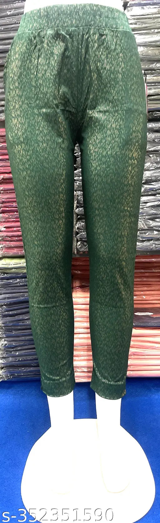 Solid crepe, long-lasting cotton pants for women - trendy and versatile, suitable for casual or evening wear. Available in sizes S to XXL