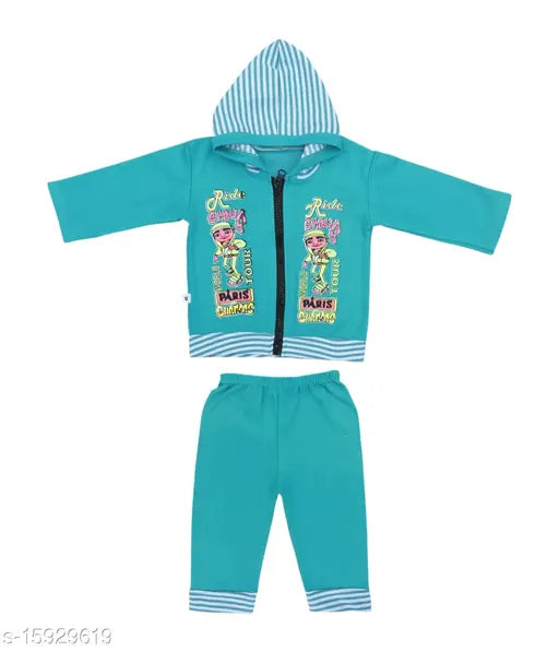 Cute trendy boys sweatshirts, cotton blend solid color for infant fashion (0-1 years)