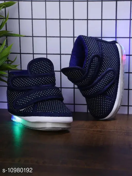 Trendy boys casual shoes with velcro straps