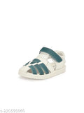 A pair of tusky lightweight genuine leather casual outdoor fashion sandals for kids boys, with blue straps and buckles