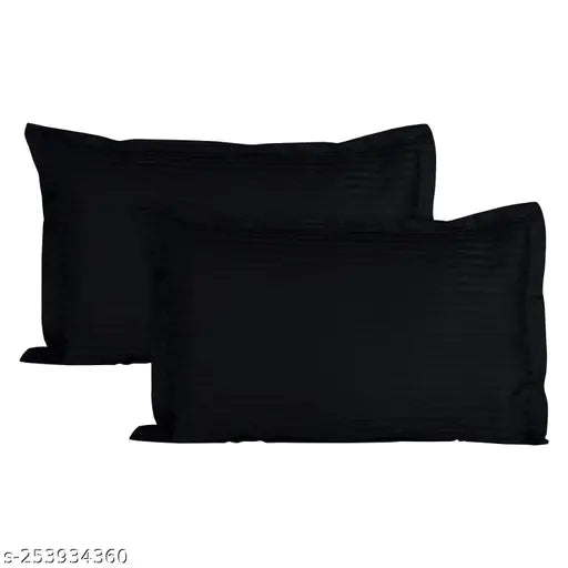 Cotton elastic striped bedsheets, 2 pillow covers, double bed, 180 TC supersoft for 78x72+10 mattress on display
