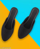 Synthetic open-back woven design women's and girls' comfortable slip-ons by Marc Loire. Embellished, lightweight, and suitable for various occasions