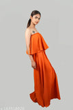 Solid crepe sleeveless jumpsuit, Indian-made partywear for women in XS, S, M, L, XL, XXL, 4XL, 5XL