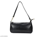 Black leather sling bag with zip closure and multiple card slots