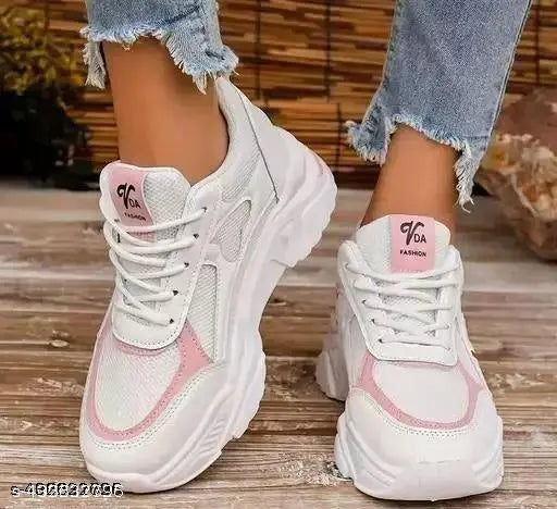 Synthetic EVA lace-up casual shoes for women, versatile and comfortable, available in multiple sizes from India (IND-3 to IND-8 or 4 to 8, depending on foot length size)