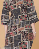 Rayon cord set for girls, Indian hand-loomed long-sleeved dress set with varying sizes from S to 5XL
