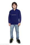 Navy cotton full sleeve jacket for boys