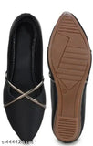 Synthetic ballerinas - trendy, comfortable flat shoes for women (IND-3, IND-4, IND-5, IND-6, IND-7, IND-8)