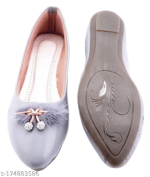 Embellished synthetic leather slip-on TipToss Trendy Bellies, casual shoes for women, India origin