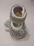 Silver pearl embellished shoes for toddlers, party wear, 10-12 months, Indian origin