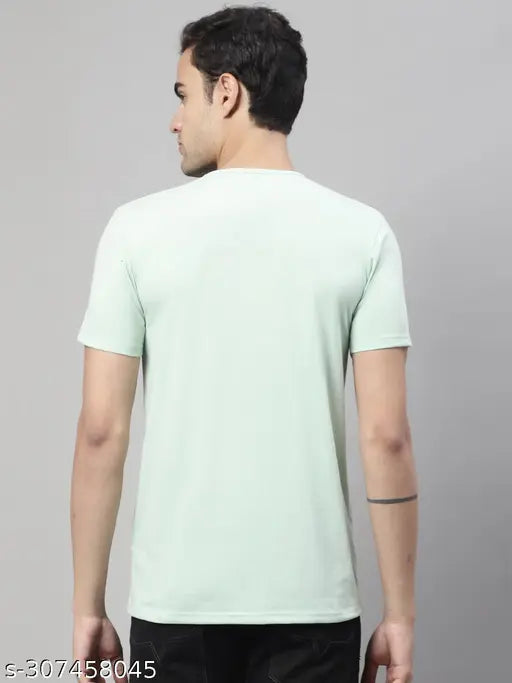 Multicolor cotton round-sleeve t-shirts pack 3 for men, ideal for casual wear from Vimal Jonney (India)
