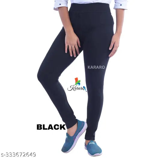 Stylish cotton blend jeggings pack of 6 - OE fabric, trendy and lightweight women's jeans for a variety of sizes (26-Free), made in India