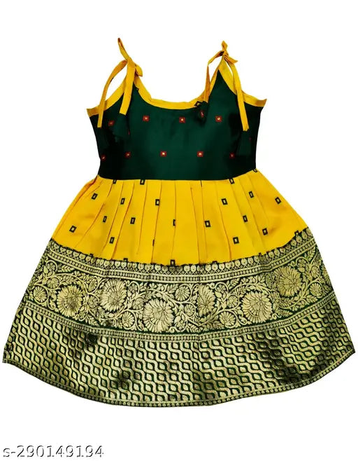 New Born Baby Dress Gift Set, Indian ethnic cotton blend gowns with printed net, sleeveless, for 0-3 months to 3-6 months girls party wear