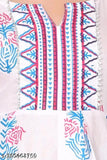 baby Naira Set Rayon/Rayon/Poly Chiffon printed ethnic kurta & bottomwear. Three-Quarter sleeves, belted front side bow, suitable for parties, vacations, and all seasons. Floral print, 100% high quality and lightweight. Made in India