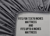 Cotton botanical print superfine fitted king-size bedsheet with two pillow covers, ideal for summer, from Comfort Palace, India