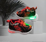 LED light burning shoes, canvas & PVC, fun children's footwear for ages 18 months to 4 years