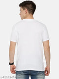 Organic Chics BTS printed white men's t-shirt, cotton short sleeves, graphic print for gym style