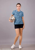 XL polycotton long sleeve collar t-shirt with printed net, elevating casual wardrobe, India