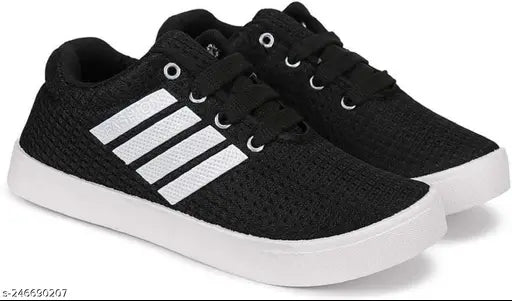Black athletic sandals, cushioned soles, trendy design
