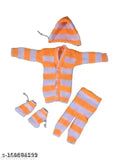 Stylish printed polyester PP winter sweater, long sleeves for infants, Indian origin