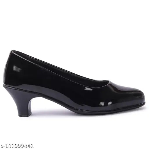 Maroon synthetic slip-on heels by Fashimo - elegant, comfortable women's footwear from India