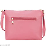 The image shows a multicolored sling bag with a crossbody strap, suitable for girls or women