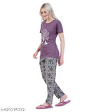 Women's cotton print nightsuit set - pack of 1, perfect for a cozy and stylish sleep experience in various sizes S-XXL from Litelooks, India